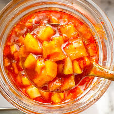 Katki keri pickle (diced sweet mango pickle)