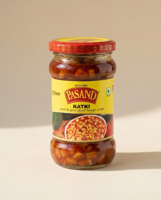 Katki keri pickle (diced sweet mango pickle)