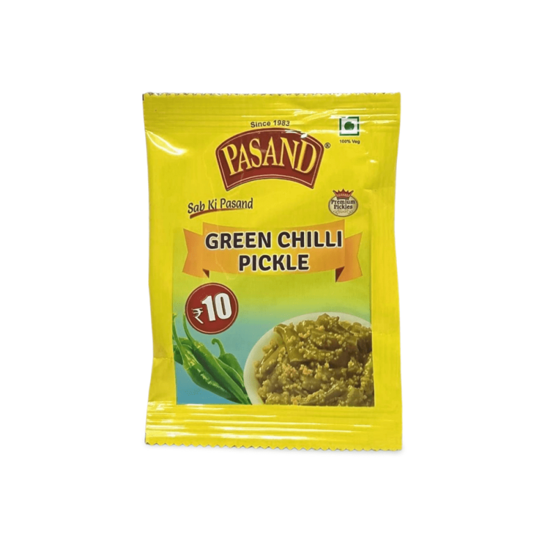 Green Chilli Pickle 30g x 10 trial packs (Hari Mirchi ka Aachar)