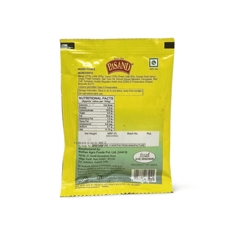 Mixed Pickle – 30g * 10 Pouches (Hot & Spicy)