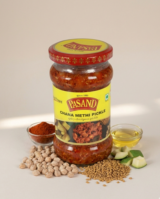 Chana Methi Achaar - Chickpea Fenugreek pickle