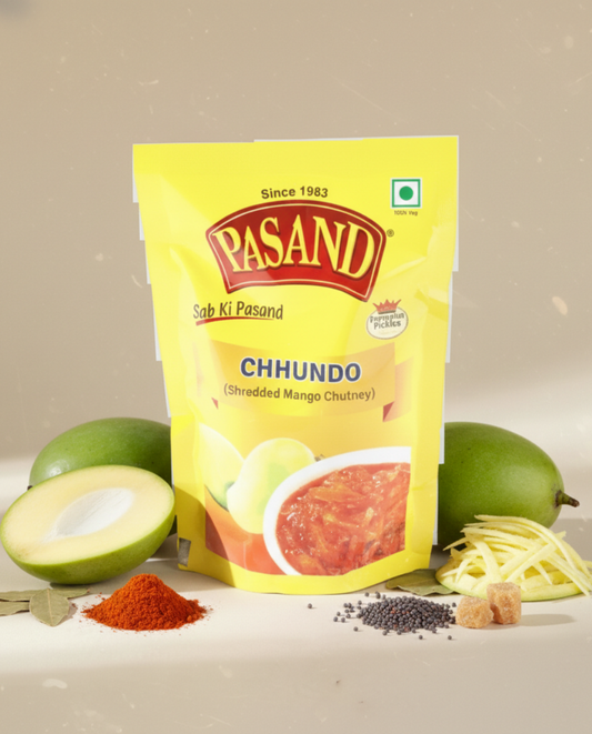 Aam Chhundo (sweet & spicy grated mango pickle)