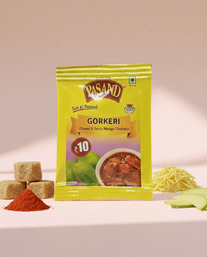Gorkeri 30g x 10 trial pack (Sweet & Spicy mango pickle)