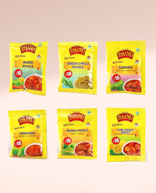 Assorted 6 Pickle trial pack 30g