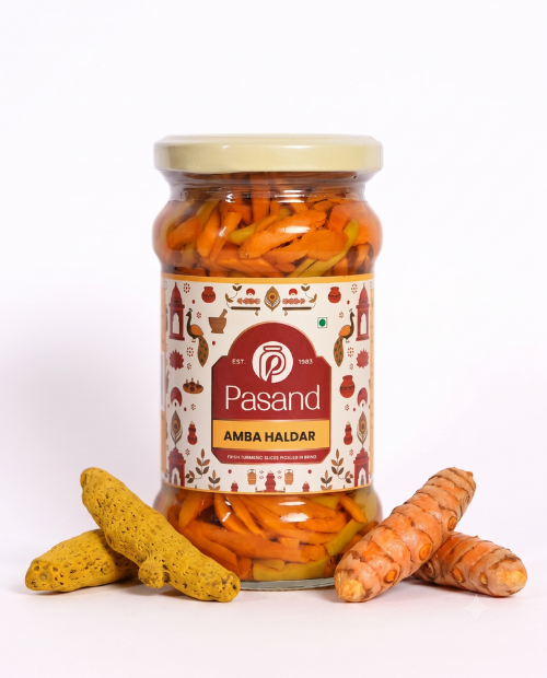 Amba Haldar (sliced turmeric pickled in brine)