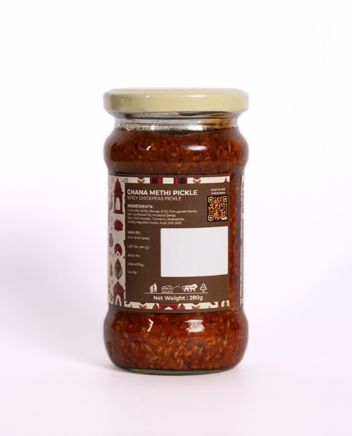 Chana Methi Achaar - Chickpea Fenugreek pickle