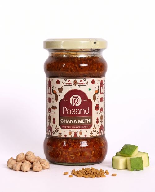 Chana Methi Achaar - Chickpea Fenugreek pickle
