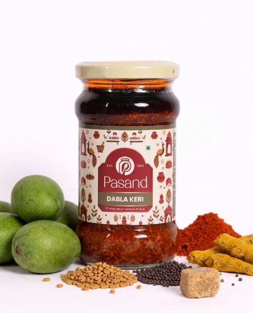 Dabla Pickle (stuffed baby mango pickle)