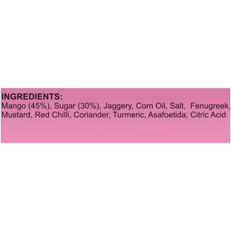 Gorkeri Pickle (sweet & spicy mango chutney)
