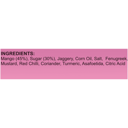 Gorkeri Pickle (sweet & spicy mango pickle relish)