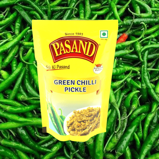Green Chilli Pickle (Hari Mirchi ka Aachar)