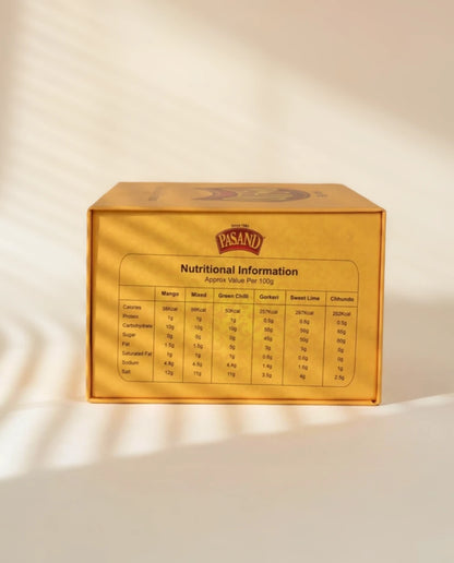 Pickle gift box -  assorted pickle jars of 6 flavours