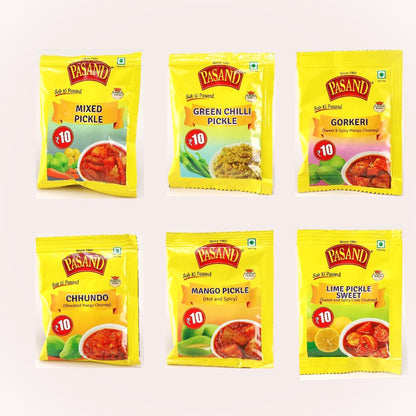 Assorted 6 Pickle trial pack 30g