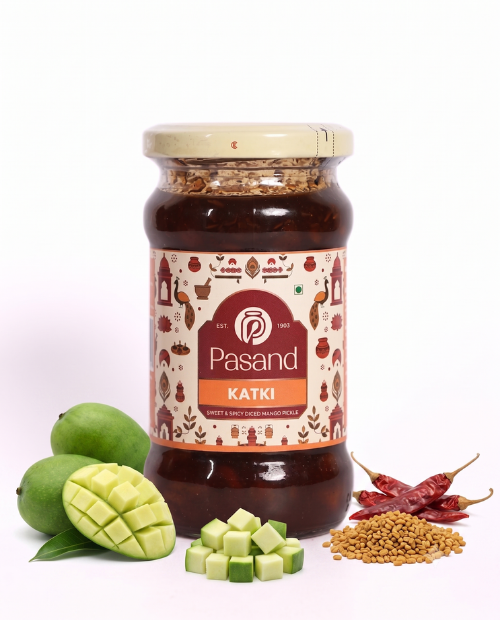 Katki keri pickle (diced sweet mango pickle)